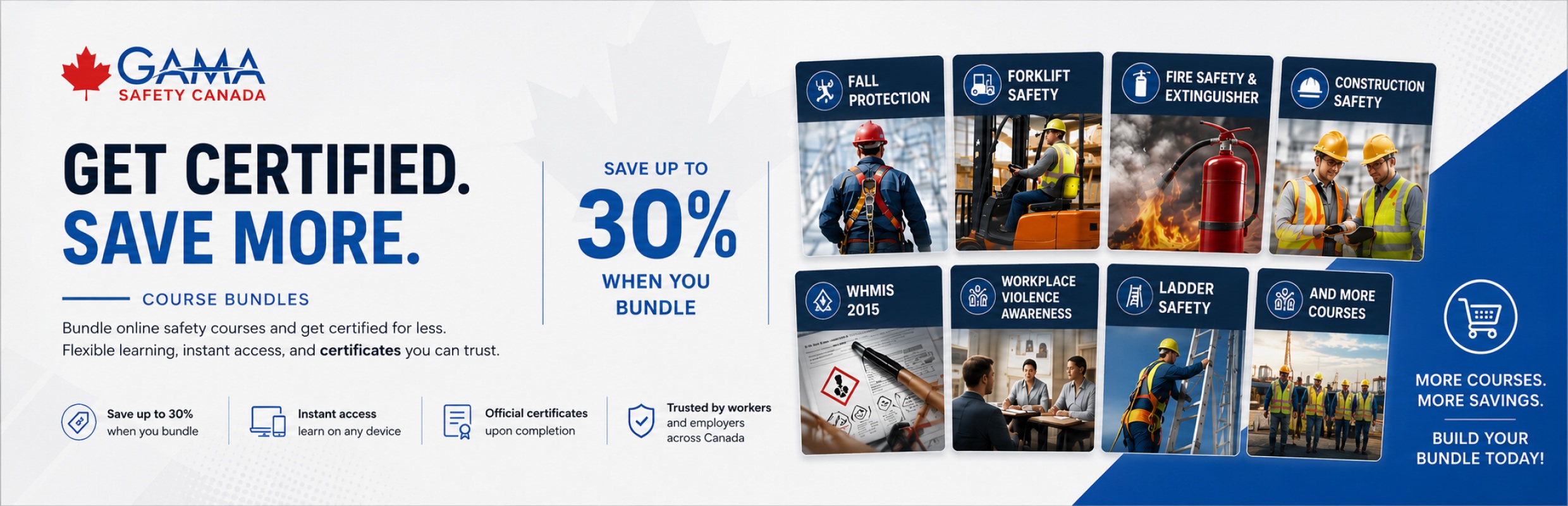 Get Certified. Save More. Save up to 30% when you bundle.